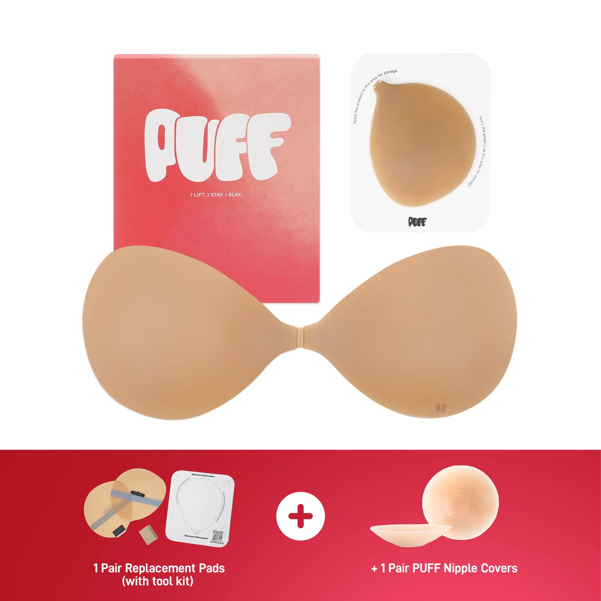 Push-Up Sticky Bra | Waterproof Reusable Invisible Lift Adhesive Bra