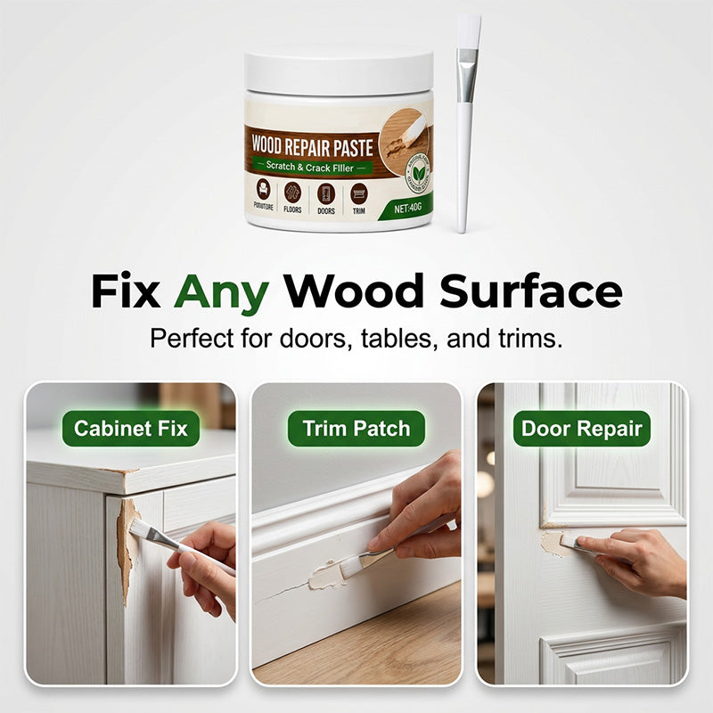 🥳2026 HOT SALE🥳 50% OFF!🪑 Furniture & Floor Repair Paste – Works on tables, cabinets & wooden floors. Covers scuffs & peeling. No more ugly scratches! 🏠✅